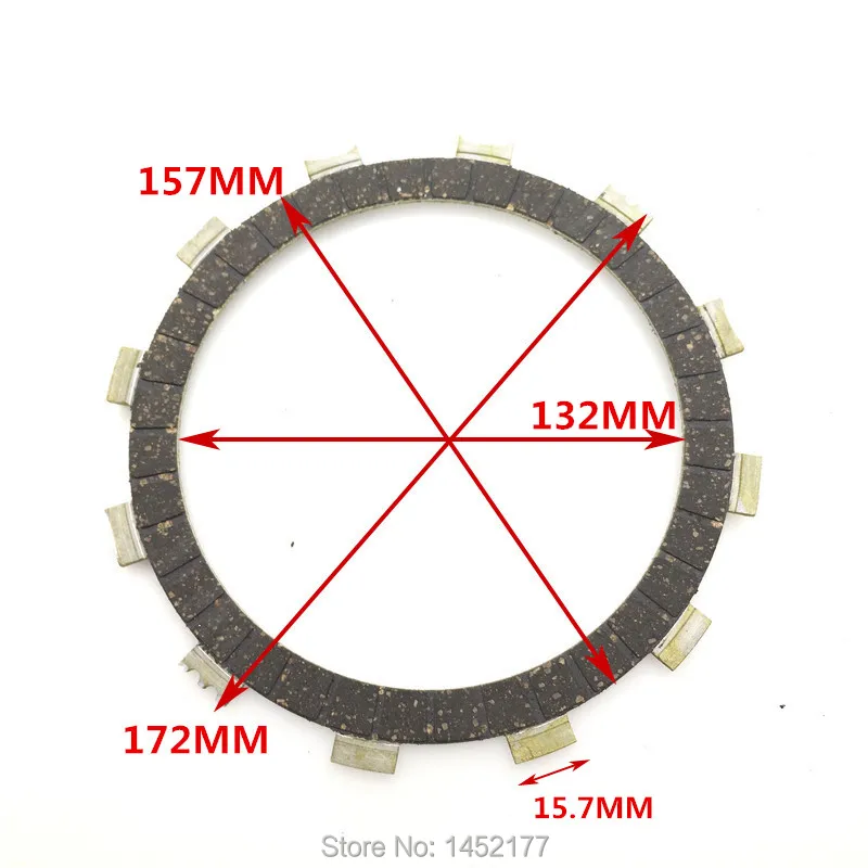 Placas de fricção para motocicleta, kit de discos de embreagem e scooter, 4 peças para yamaha vmax 1200 v-max 1200 2014-2019