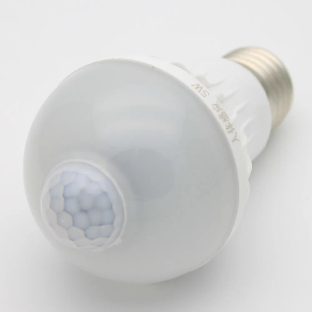 E27 220V Sensor LED Lamp Bulb PIR Infrared Motion/Sound+Light Sensor Control automatic Smart Body Detection Led SMD 5730