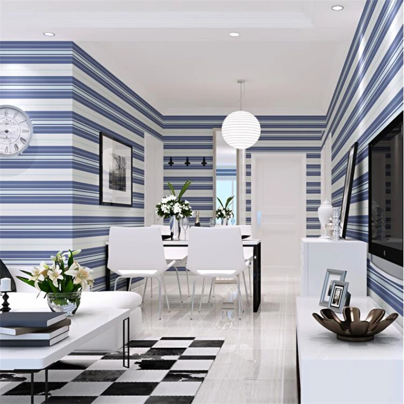 beibehang New Vertical stripes restaurant wallpaper bedroom home TV background living room wallpaper modern minimalist fashion