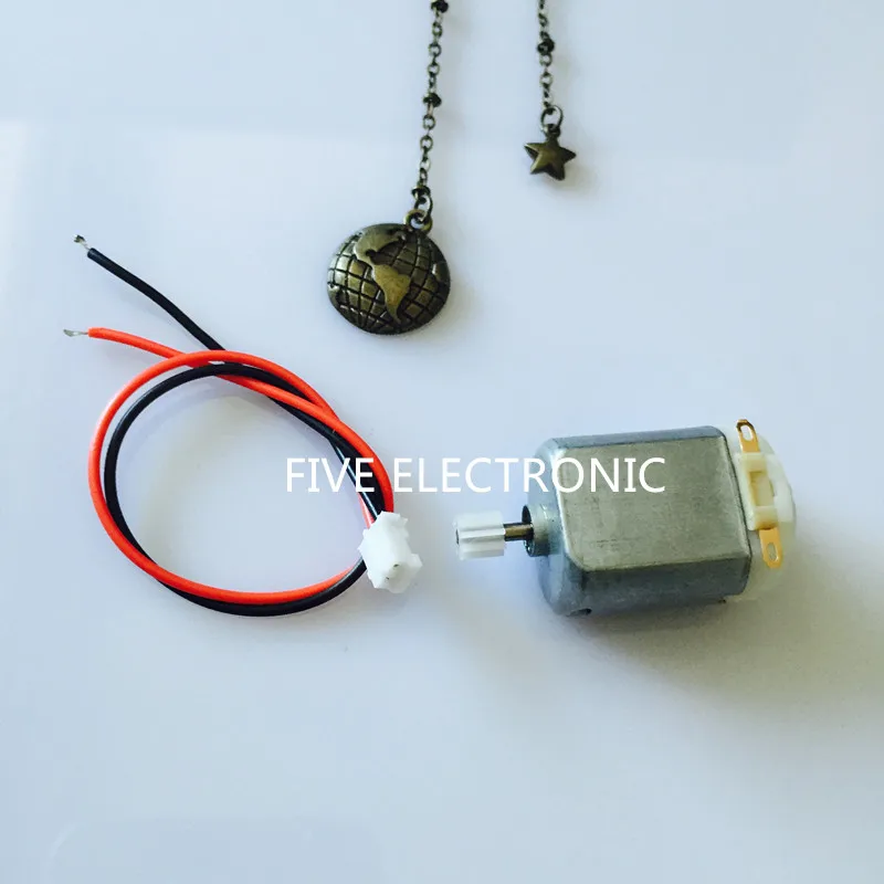 130 Micro DC Motor with 8pins gear and PH2.0-2P with wire ,3-6V 8000R/Min for DIY electronic toy,car/plane model mini fan