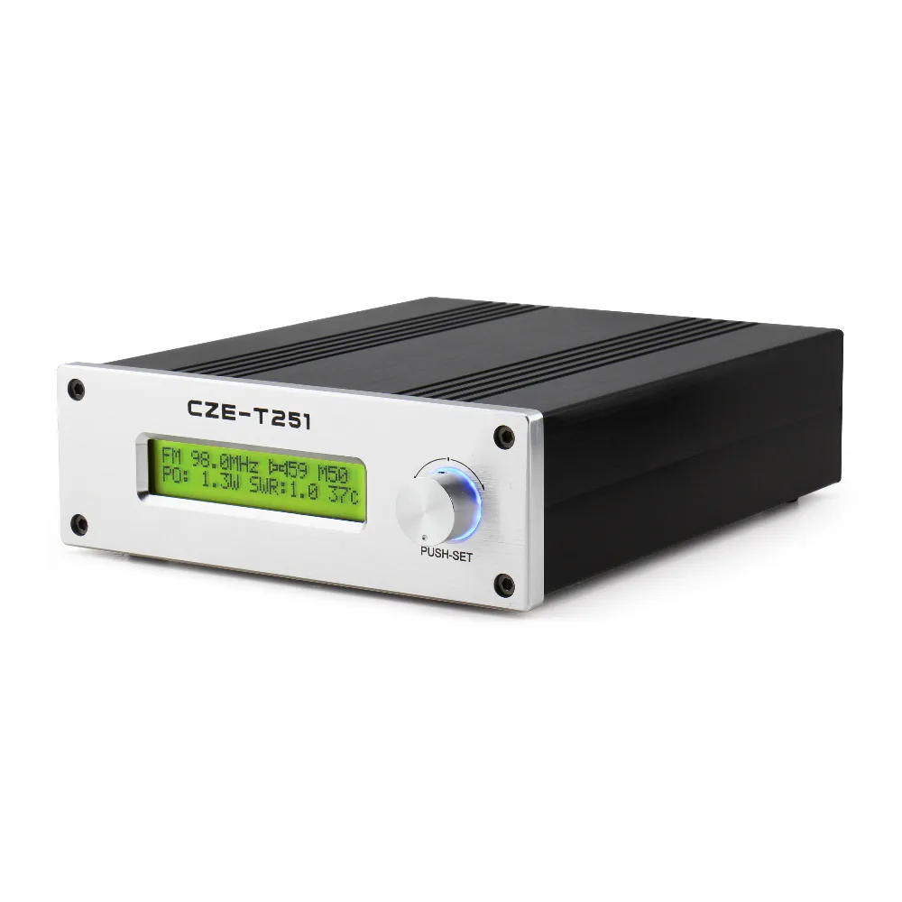 Professionele CZE-T251 0-25W Verstelbare Fm Stereo Zender