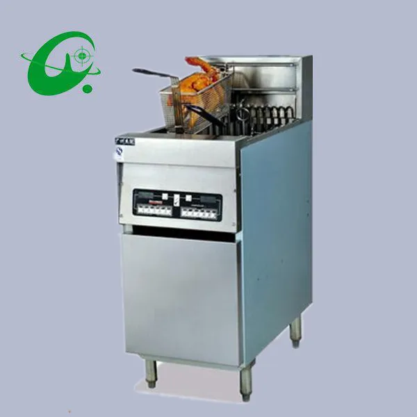 

Commercial Vertical Electric 1-Tank Computer fryer 2-Basket With timer 28L Capacity French fries Duck Counter top Deep Fryer