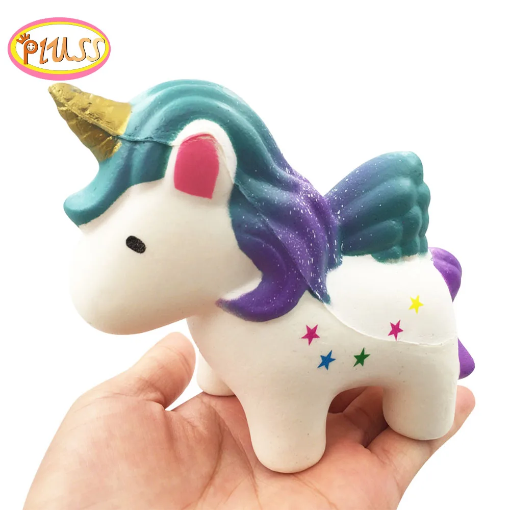 Kawaii squishy jumbo langsam rising einhorn spielzeug antistress-squishy sqeeze spielzeug anti stress geschenke für kind erwachsene tropfen