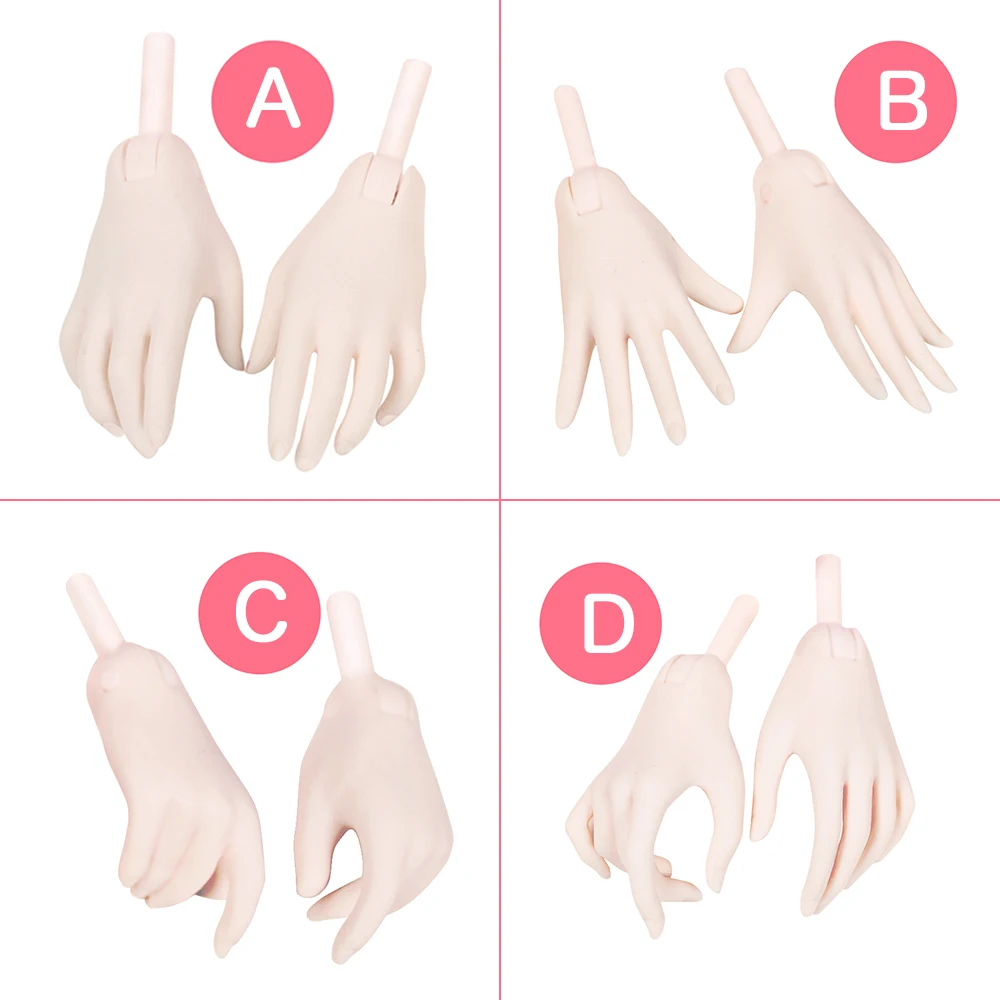 1/3 BJD replacement hand set four styles for 60cm bjd sd doll different colors diy makeup accessories toy gift