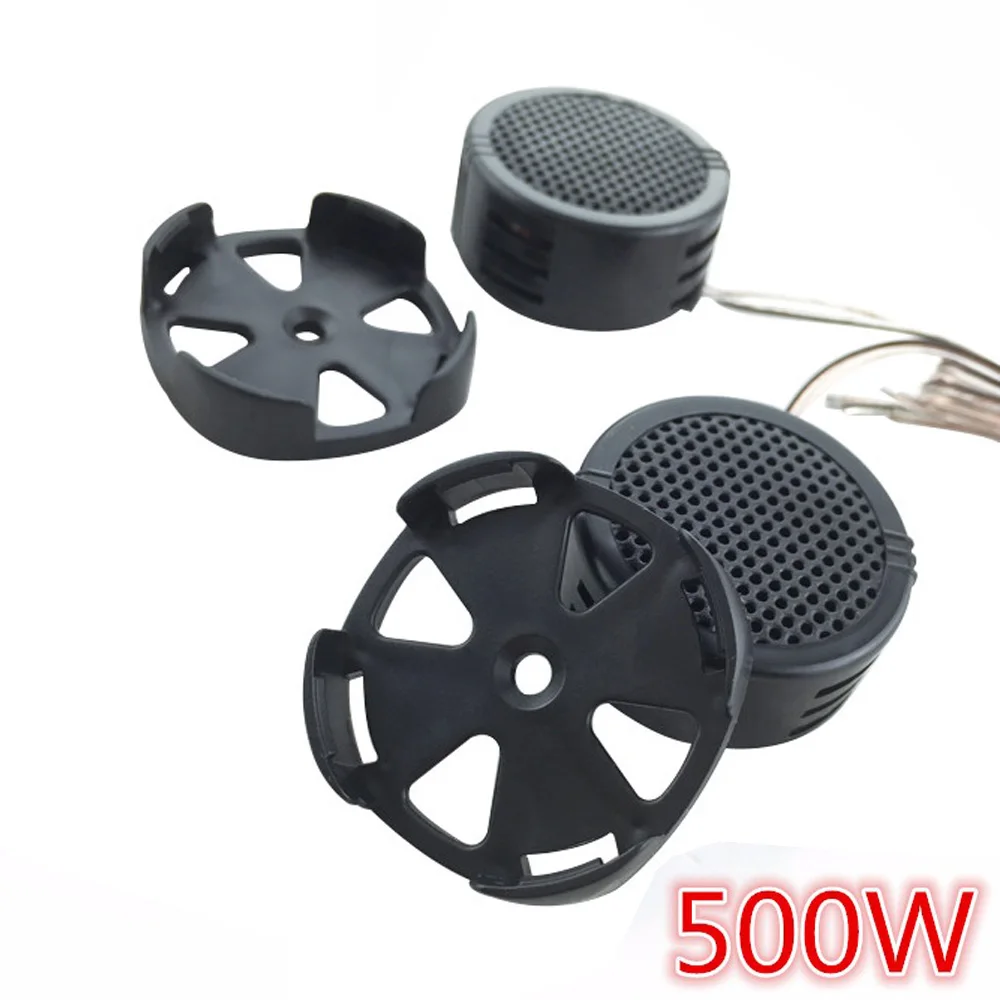 

2pcs 2.8V 500W Practical High Efficiency Mini Dome Tweeter Speakers with 97dB Suitable for Car / Audio System