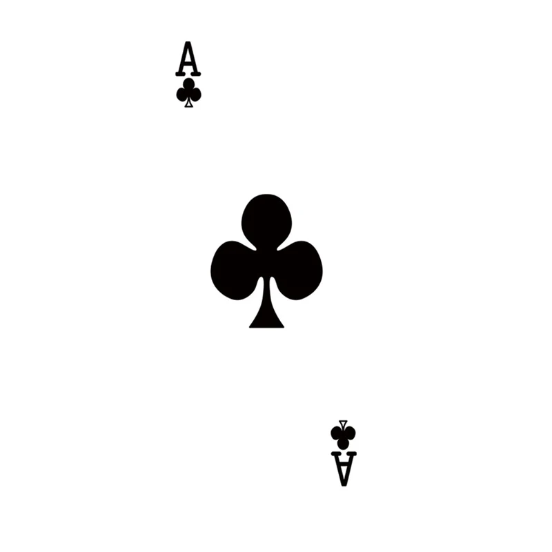 Creative Playing Cards Ace Of Clubs Door Wall Sticker Bedroom Living Room Home Decor Mural Wallpaper Self-adhesive Art Decals