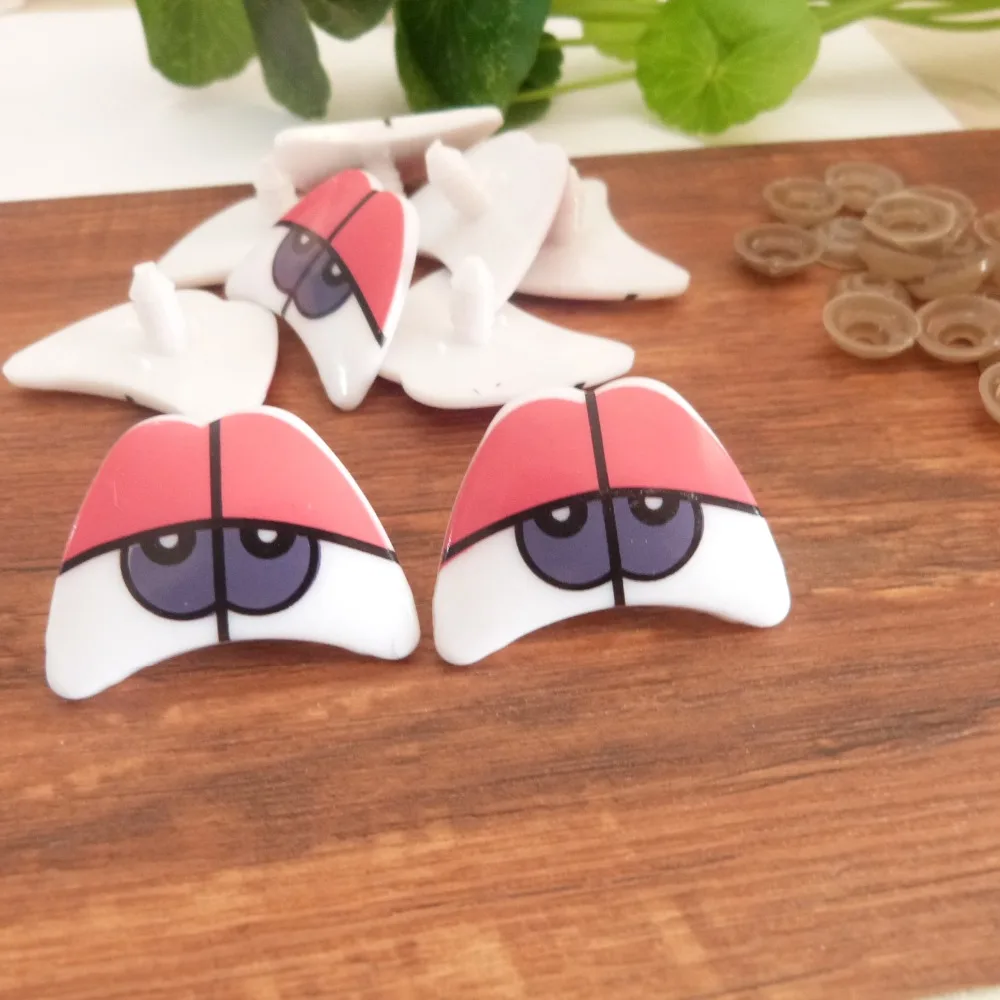 

23x33mm new print eyes plastic safety toy eyes & soft washer for diy plush doll bear accessories--20pcs--50pcs--100pcs option