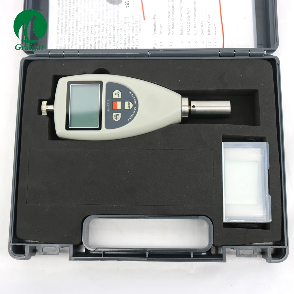 AM Surface Roughness Tester Gauge Meter AR-131A Range 0 um -750um/(0mils to 29.5mils)