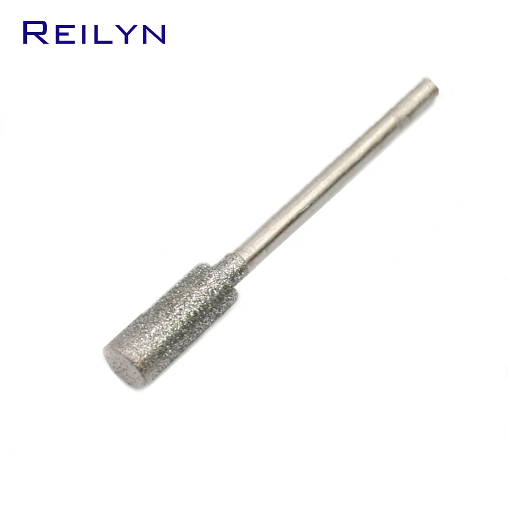 Imagem -04 - Cyliner Diamond Grinding Burr Bits Dentes Grinding Bits Jade Stone Abrasive Point 2.35 mm mm mm mm mm mm 20 Pcs