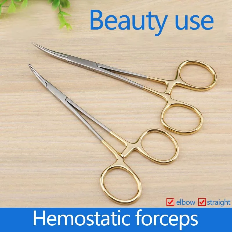 Arterial venous clamping stainless steel micro-device clip-down device temporary blocking clip hemostasis artery hemostat