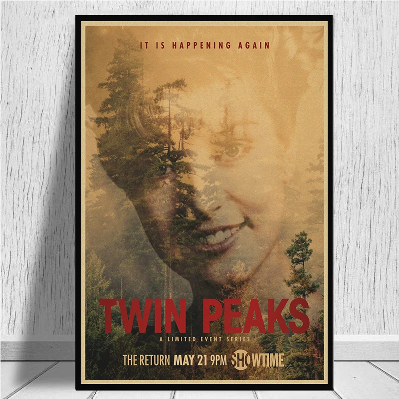 TWIN PEAKS kraft Paper Posters Clear Image Wall Stickers Decoration Good Quality Prints Retro Vintage Poster  Home Decor