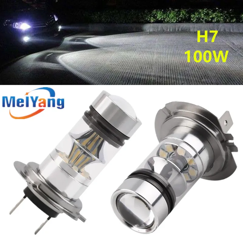 

2 x H7 H11 9006 HB4 LED Bulb 12V~24V 360 Degree 20 Cree Chips Car Fog Light White Sourcing Lampochka Bombillas