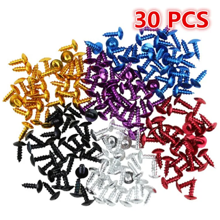 colorful motorbike decal screw unicersal Nuts & Bolts motorcycle tip screw moto