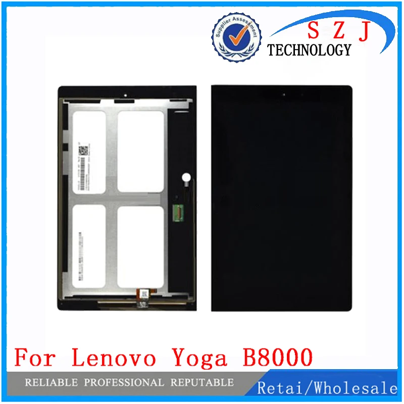 New 10.1 inch 1280*800 For Lenovo Yoga B8000 New LCD Display + touch Panel Screen Monitor Repair Replacement free shipping