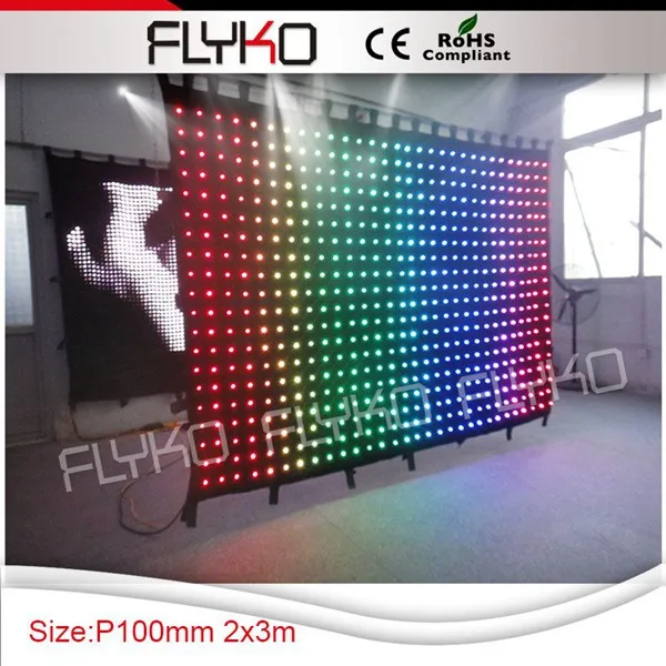 

stage screen curtain led cloth led video cloth