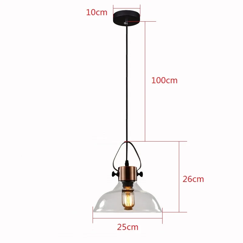 Glass Pendant Light Bar Lights Bedroom Kitchen Island Lighting Study Modern Ceiling Lamp Home Indoor Lights Bulb For Free