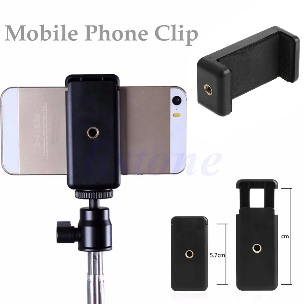 Universal Tripod Monopod Stand Mount Selfie Clip Bracket Holder For iPhone 6 HTC