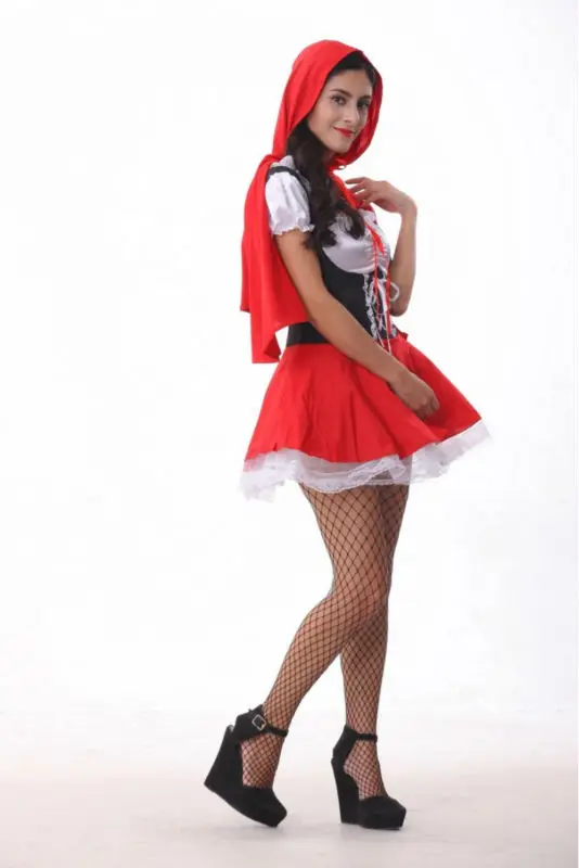 Wholesale helloween costumes for women sexy cosplay little red riding hood fantasy game uniforms fancy dress outfit Size S-6XL