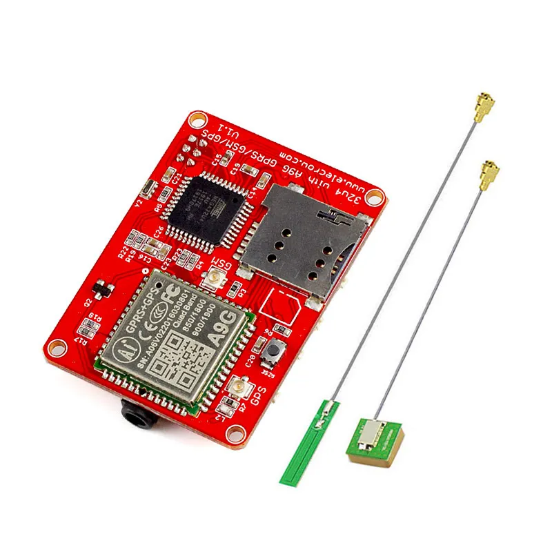 Elecrow ATMEGA 32u4 A9G 모듈, GPRS GSM GPS 보드, 쿼드 밴드 3 인터페이스, GPRS DIY 키트, GPS 센서, 무선 IOT 통합 모듈