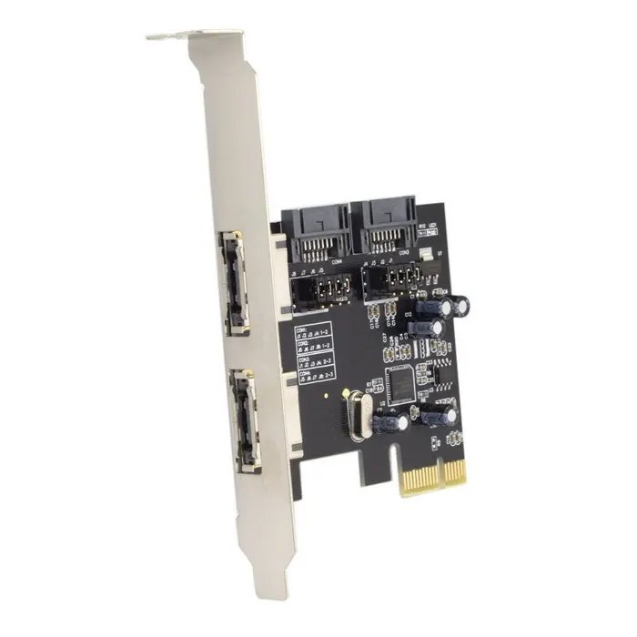 PCI-E To 4 Ports SATA 3.0 ESATA PCIE SATA3 6Gbps Expansion Card PCI-E Adapter