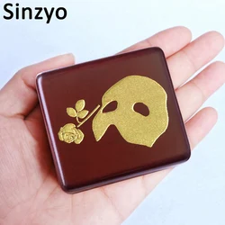 Rosiking Handmade Wooden Masquerade Music Box Birthday Gift For music box,personalized gift