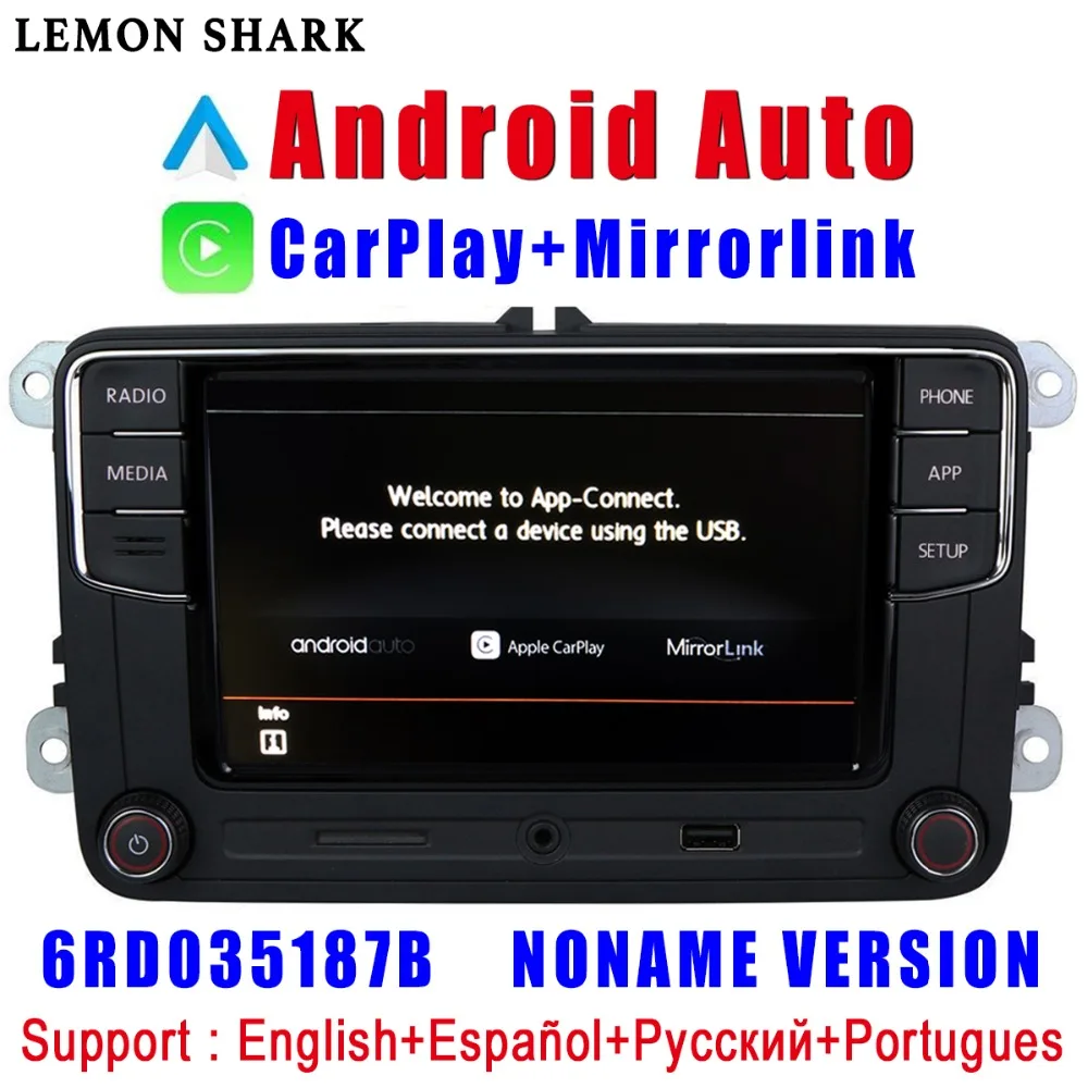 RCD330 Plus Carplay Car Radio Android Auto Noname 6RD 035 187B MIB RCD340G For VW Golf 5 6 Jetta MK5 MK6 CC Tiguan Passat Polo