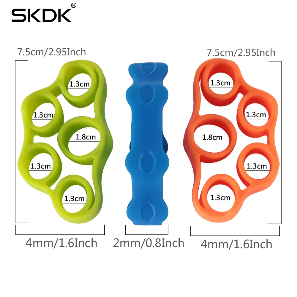 1PC Finger Hand Grip 3kg-5kg Silicone Strength Trainer Ring Gripper Expander Finger Workout Fitness Training Power Hand Grips