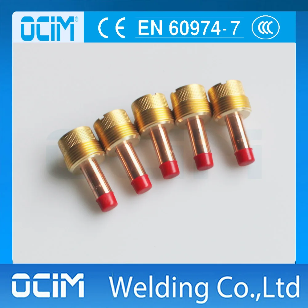5PCS TIG Collet Body Jumbo Large Diameter Gas Lens Fit TIG Welding Torch WP 17 18 26 Series