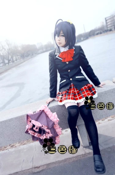 Anime Cyuunibyou Demo Koigashitai cos Takanashi Rikka student uniforms Cosplay costume 11