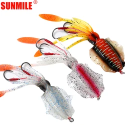 SUNMILE Squid Fishing Lure 20g/60g 150mm Luminous/UV Squid Jig Deep Sea Fishing Lures Octopus Calamar Trolling Wobbler Bait