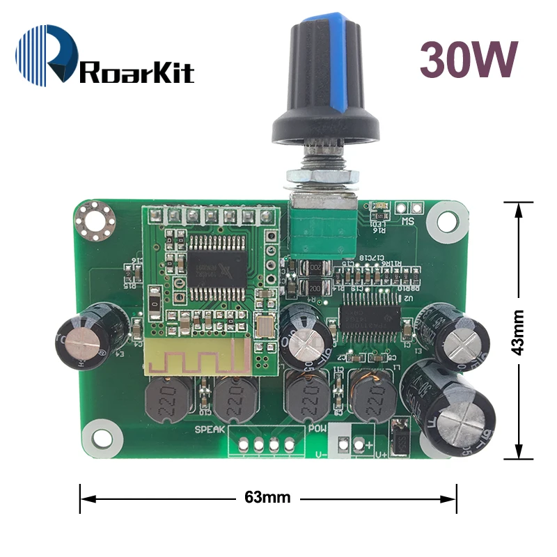 TPA3110 PBTL Digital Power 5.0 Amplifier Board 8-26V 30W+30W Stereo Class D Power Bluetooth car for USB Portable Speaker 2x15W