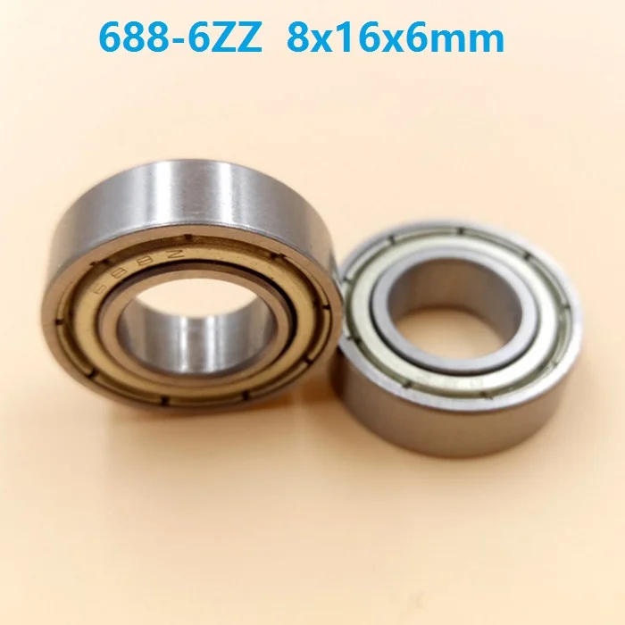 500pcs/lot 688-6ZZ 688 ZZ/W6 ball bearing 8x16x6 mm deep groove ball bearings  8*16*6