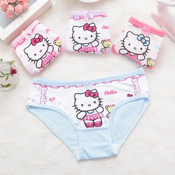 4 pz/lotto Ragazze Biancheria Intima Slip Pantaloncini Slip Stampa Panites Ragazza Bambini Mutandine di Cotone Biancheria Intima Delle Ragazze