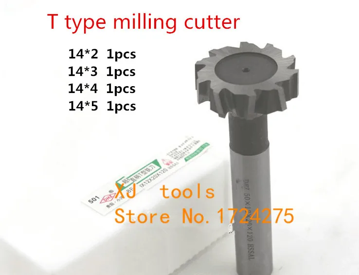 Il trasporto Libero 4 pz/set 14mm codolo cilindrico T cutter superhard T T slot fresa cnc fresatrice tool14mm * 2mm 3mm 4mm 5mm