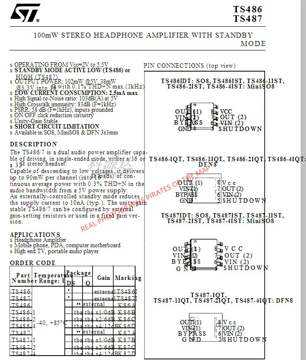 5 Buah/Banyak TS486IST TS486 K86A MSOP8