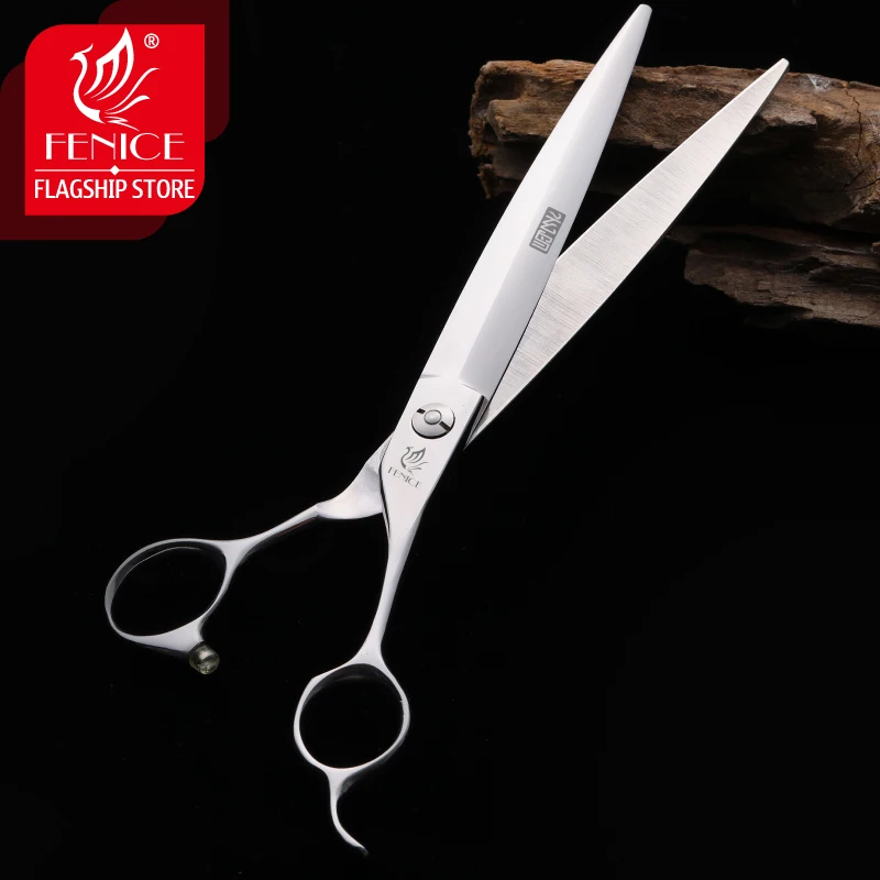 Fenice Pet Grooming Scissors 7.25 Inch Professional Japan 440C Dog Shears Hair Cutting Straight Scissors