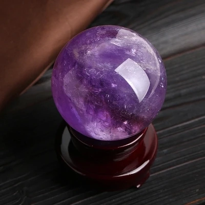 

Natural Quartz Amethyst Crystal Ball Sphere Healing Reiki Gemstone