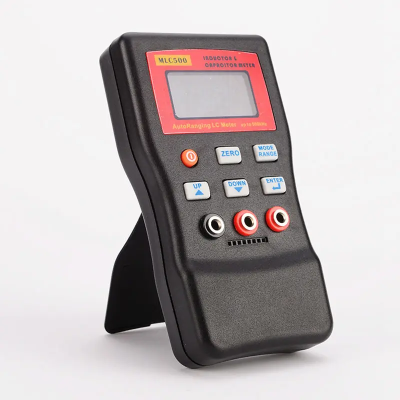 500kHz Digital Capacitance Inductance Meter AutoRanging Component Tester MLC500 LC Meter LC And RC Oscillation With SMD Clip