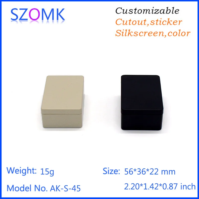 2Pieces szomk diy electrical plastic enclosure 56*36*22mm plastic box for electronics project plastic junction housing