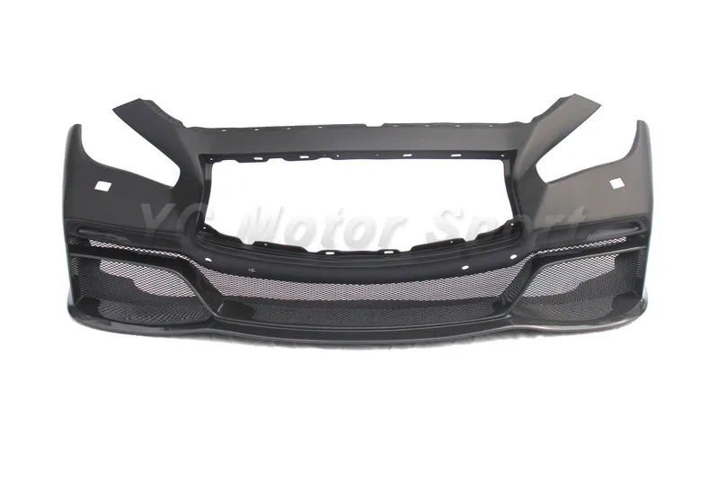 Car Accessories Carbon Fiber & FRP Fiber Glass Front Bumper Fit For 2013-2015 Q50 Eau Rouge Concept Style Front Bumper