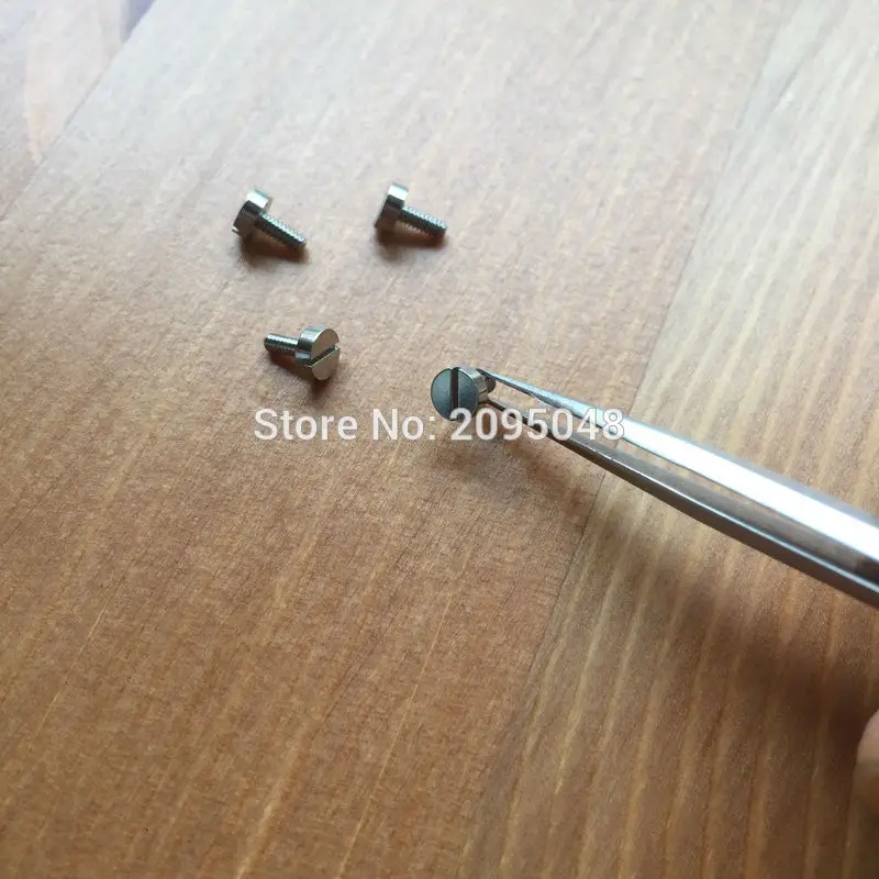 4piece/set 3.9mm Black matte PVD/silvery BR watch bezel screw for Bell Ross BR01 46mm watch bezels inserts screw parts tools