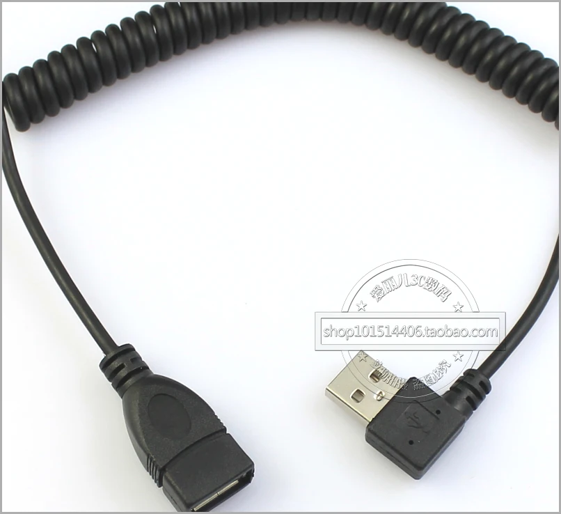 CY right bending with elastic USB extension cable bend USB extension cord straightening USB 1.5 meters elbow extension cord