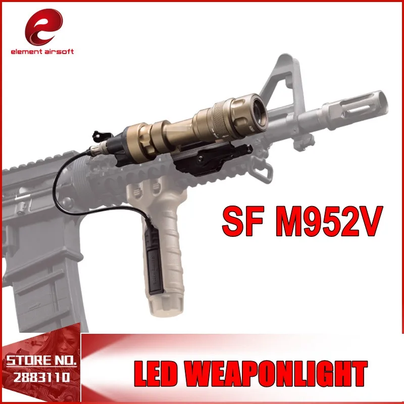 Airsoft SF M952V LED Tactical Weapon Light CREEE Q5 Rifles Flashlight White and Output Softai EX192 Waterproof And Shockproof