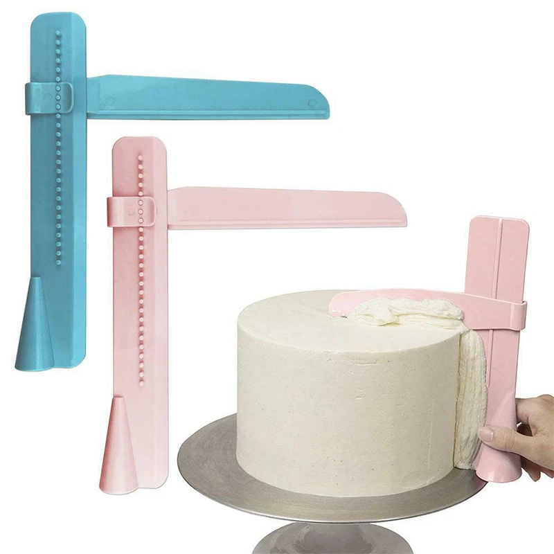 Cake Scraper Adjustable Fondant Spatulas Cake Edge Smoother Polisher Cream Decorating DIY Bakeware Tableware Mold Kitchen Tools