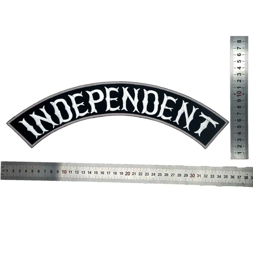 INDEPENDENT FREE RIDER ROCKER Embroidered Sewing Label punk biker Patches Clothes Stickers Apparel Accessories Badge