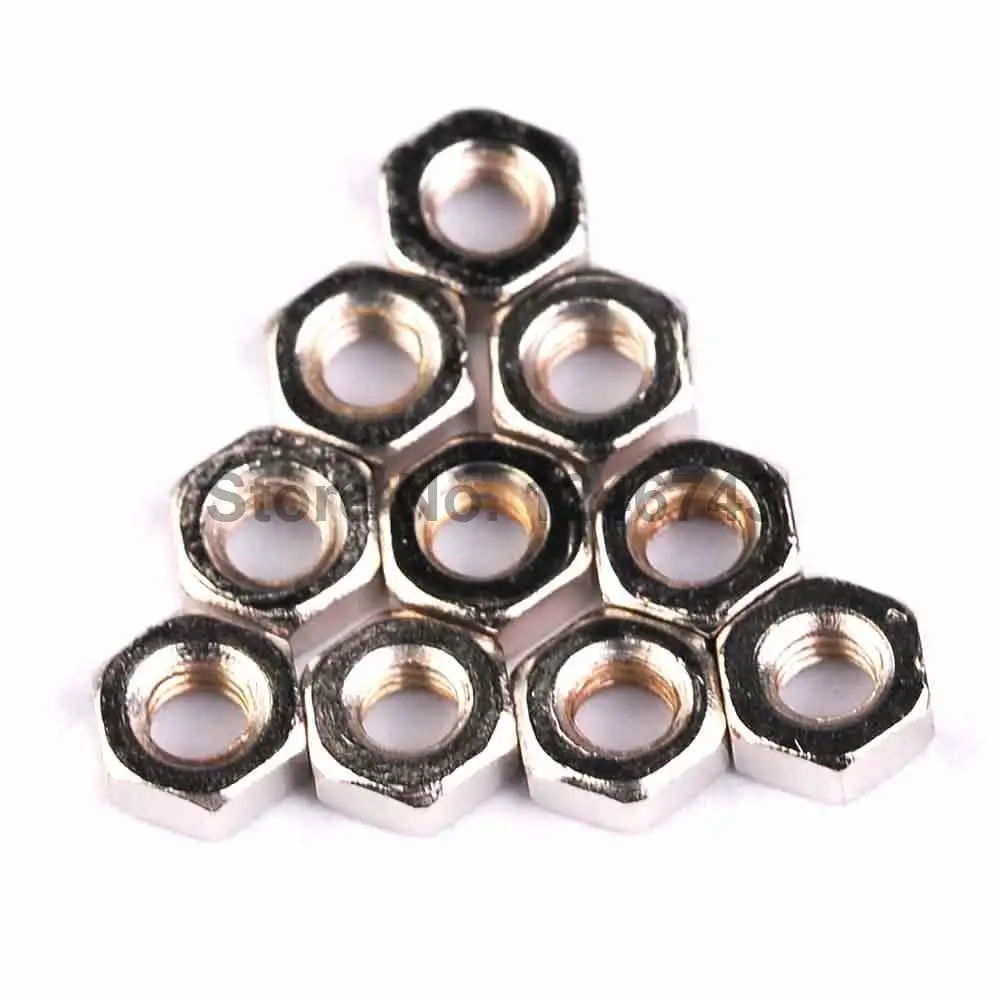 100PCS M3 Nuts M3 Stud Nuts Hex Nuts