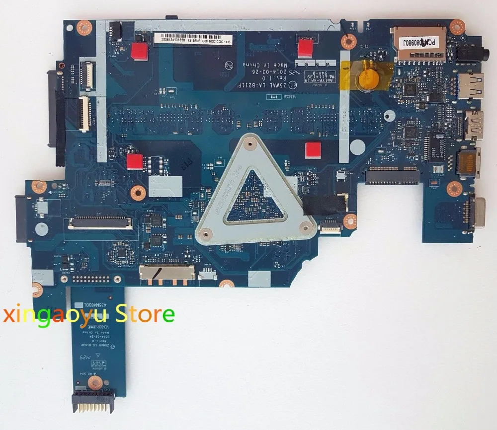 Para Acer para aspire E5-511 placa base de computadora portátil Z5WAL NBMPL11001 NB.MPL11.001 LA-B211P SR1W3 N2930 CPU DDR3L prueba de 100% OK