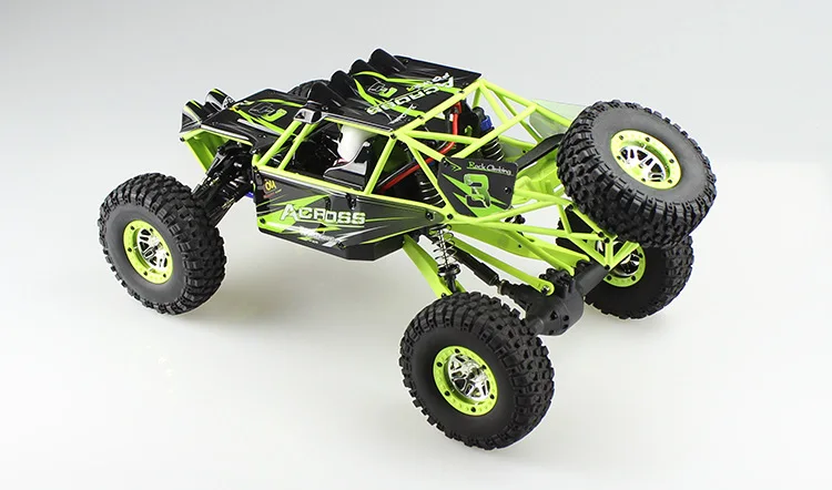 WLtoys 10428 1/10 2.4G 4WD RC Monster Crawler RC Car with LED Light RC rock-climber Remote Control Electric Wild Track Warrior