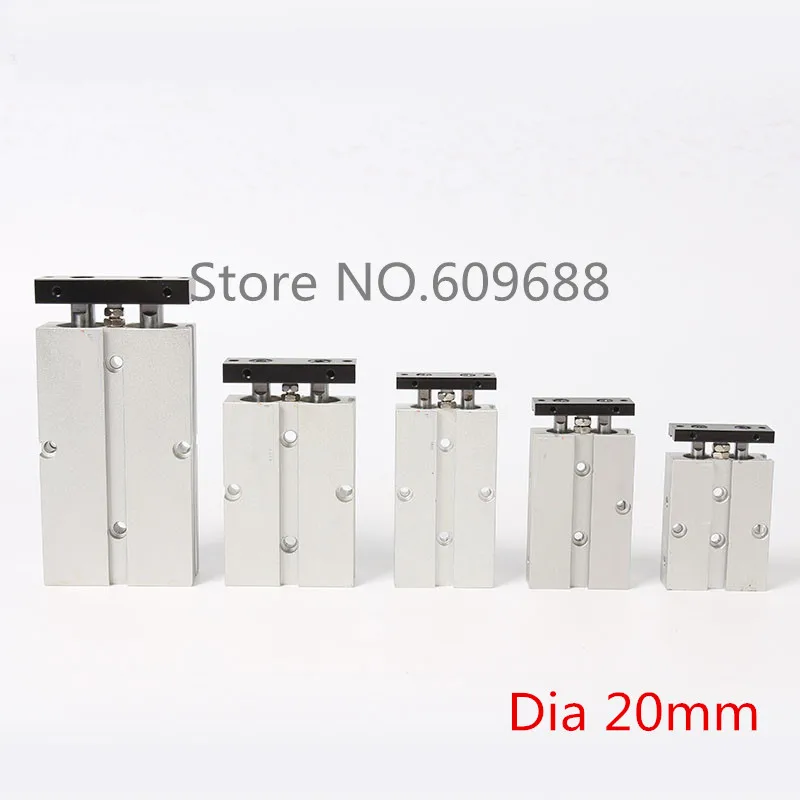 TN TDA Magnetic Double-Axle pneumatic Cylinder/Double-rod cylinder TN20-300 TN20-350 TN20-400 TN20-450 TN20-500