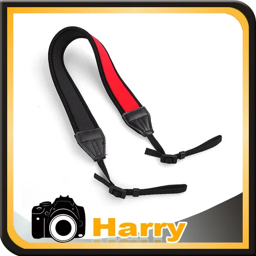 camera Elastic red shoulder strap Neoprene Neck Strap for A6400 A6300 A6500 A6000 650D 700D 600D DSLR Camera